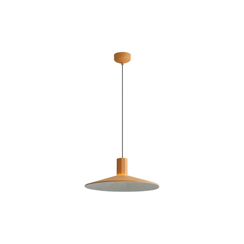 Golden Lighting Faroe 20" LED 1 Light Pendant, Earth Yellow/Grey
