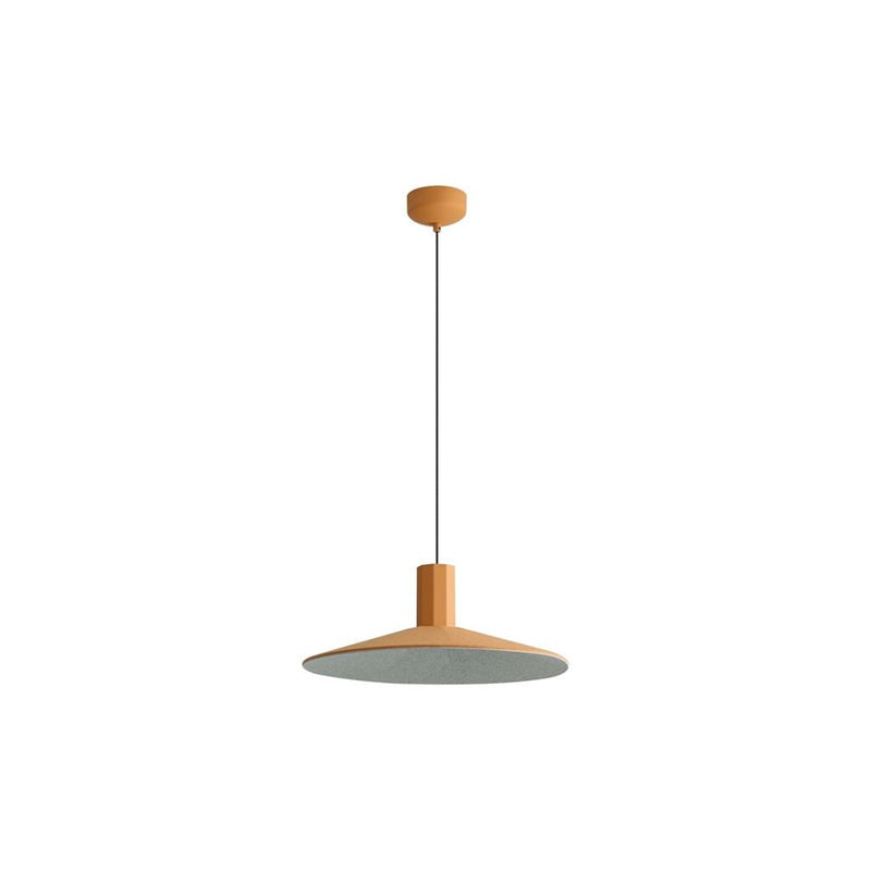 Golden Lighting Faroe 20" LED 1 Light Pendant, Earth Yellow/Grey