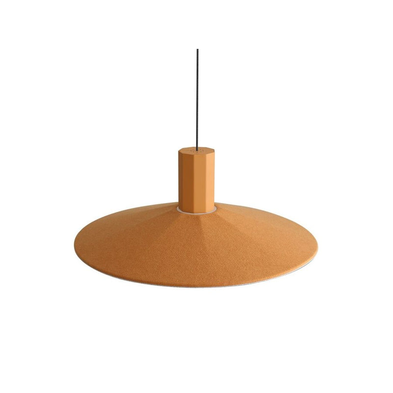 Golden Lighting Faroe 20" LED 1 Light Pendant, Earth Yellow/Grey