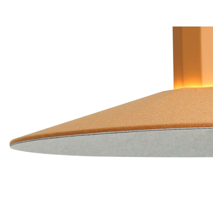 Golden Lighting Faroe 20" LED 1 Light Pendant, Earth Yellow/Grey