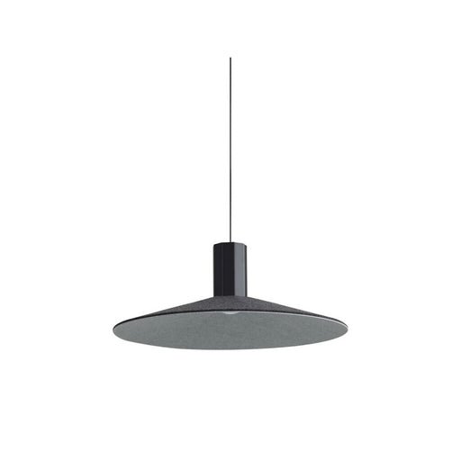 Golden Lighting Faroe 20" LED 1 Lt Pendant, Flecked Black/Grey - 3133-P20FB-GY