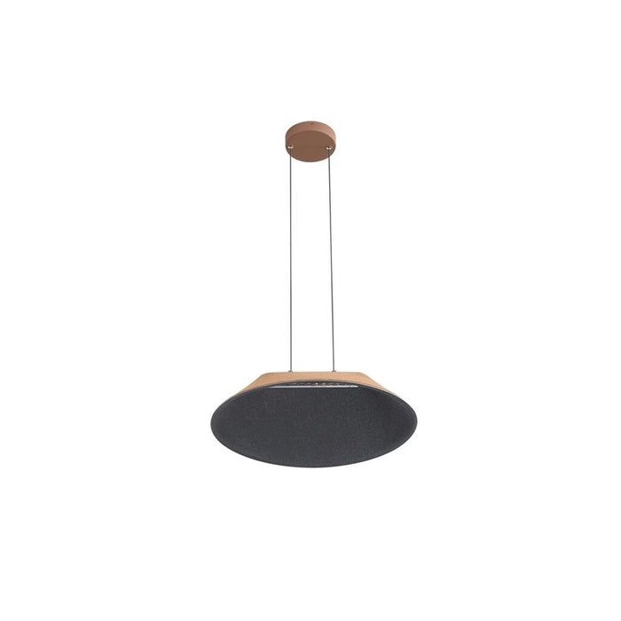 Golden Lighting Faroe 21" LED Pendant, Coffee/Black/Coffee/Black