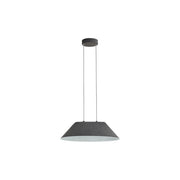 Golden Lighting Faroe 21" LED 1 Lt Pendant, Flecked Black/Grey - 3133-P21FB-GY
