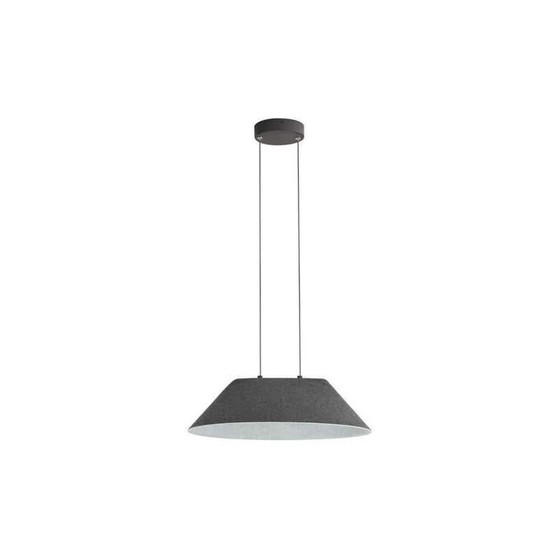 Golden Lighting Faroe 21" LED 1 Lt Pendant, Flecked Black/Grey - 3133-P21FB-GY