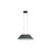 Golden Lighting Faroe 21" LED 1 Lt Pendant, Flecked Black/Grey - 3133-P21FB-GY