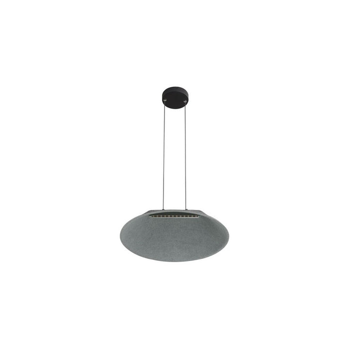 Golden Lighting Faroe 21" LED 1 Lt Pendant, Flecked Black/Grey