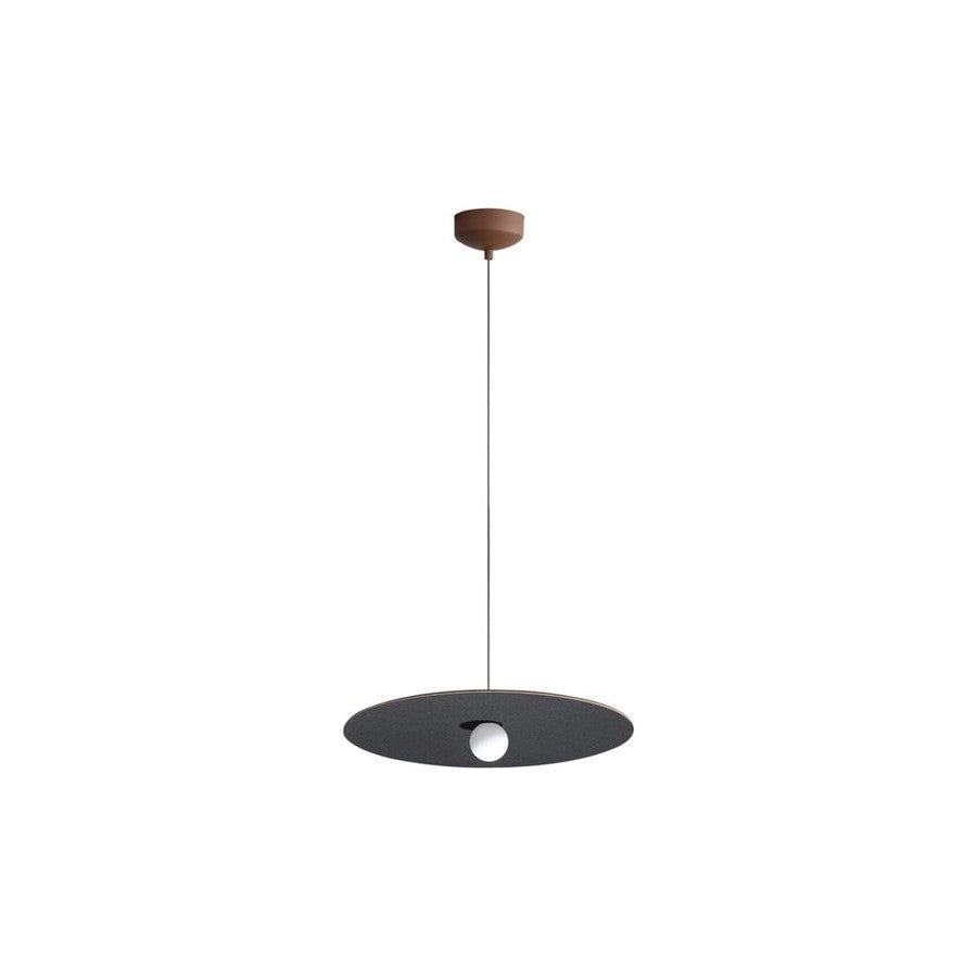 Golden Lighting Faroe 24" LED Pendant, Coffee/Black/Coffee/Black - 3133-P24CO-BK