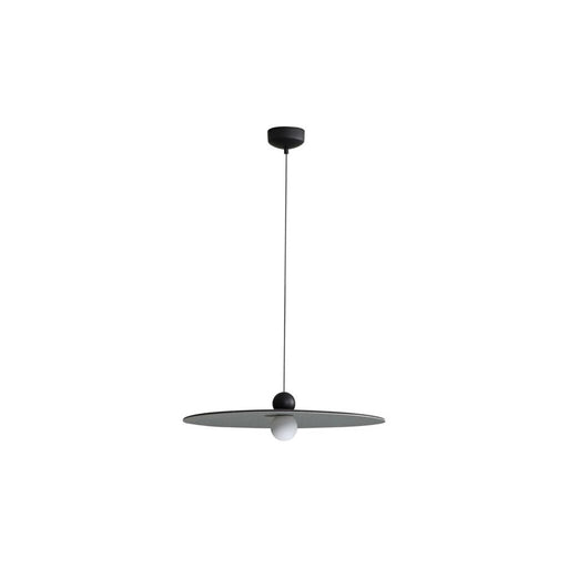 Golden Lighting Faroe 24" LED 1 Lt Pendant, Flecked Black/Grey - 3133-P24FB-GY