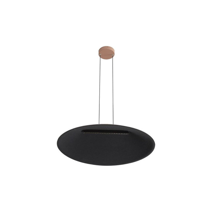 Golden Lighting Faroe 30" LED Pendant, Coffee/Black/Coffee/Black