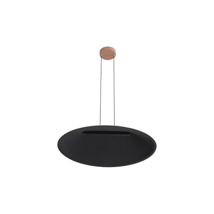 Golden Lighting Faroe 30" LED Pendant, Coffee/Black/Coffee/Black