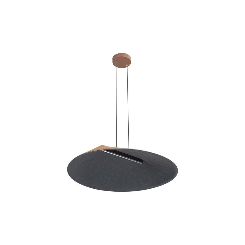 Golden Lighting Faroe 30" LED Pendant, Coffee/Black/Coffee/Black