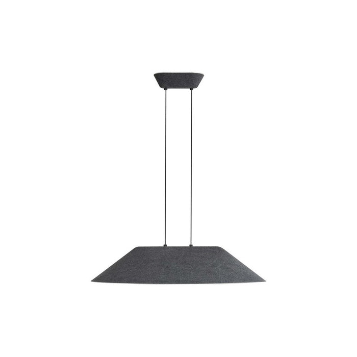 Golden Lighting Faroe 30" LED 1 Lt Pendant, Flecked Black/Grey - 3133-P30FB-GY