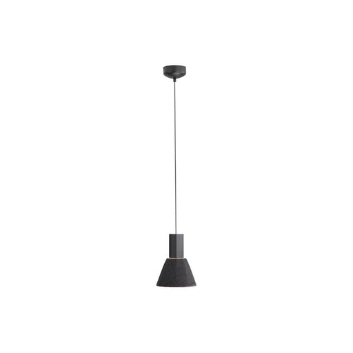 Golden Faroe 8" LED 1 Light Pendant, Flecked Black/Grey - 3133-P8FB-GY