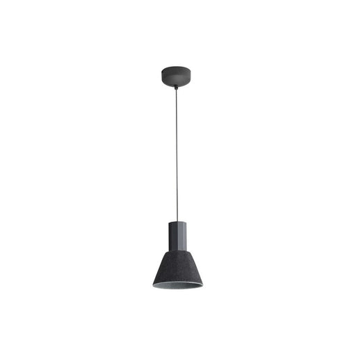 Golden Faroe 8" LED 1 Light Pendant, Flecked Black/Grey