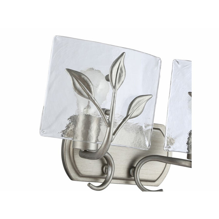 Golden Calla 2-Lt Vanity, Peruvian Silver/Hammered Water Glass