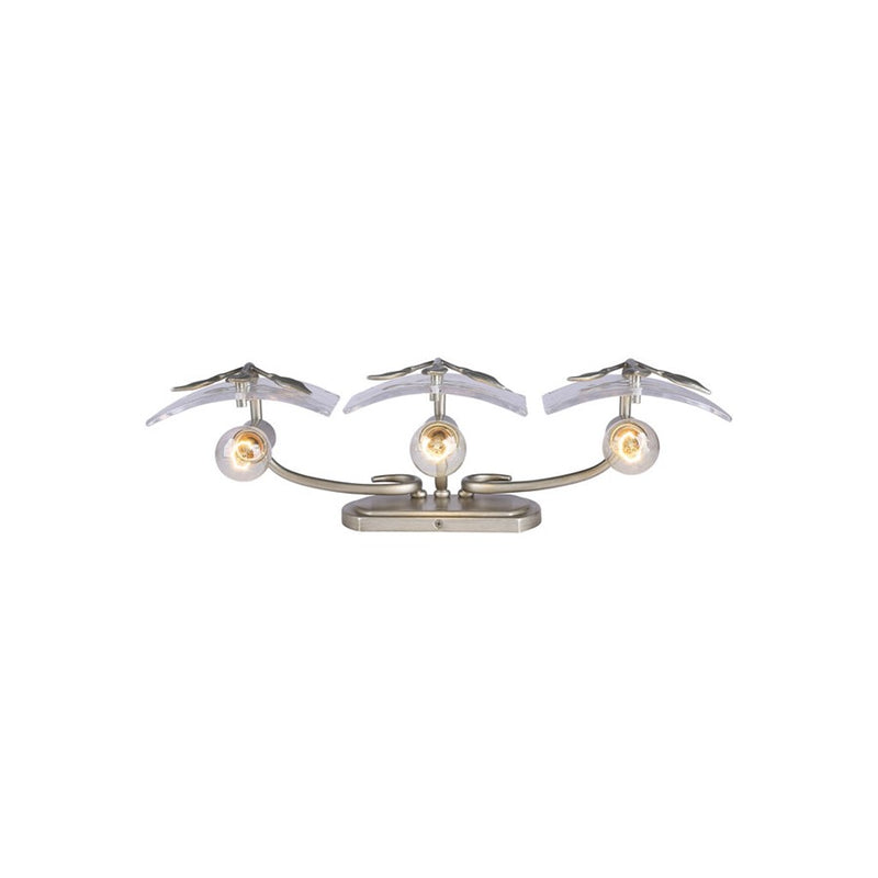 Golden Calla 3-Lt Vanity, Peruvian Silver/Hammered Water Glass