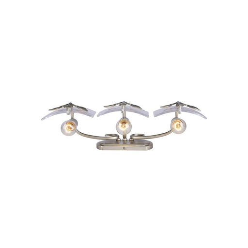 Golden Calla 3-Lt Vanity, Peruvian Silver/Hammered Water Glass