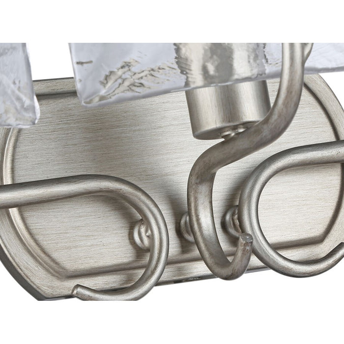 Golden Calla 3-Lt Vanity, Peruvian Silver/Hammered Water Glass