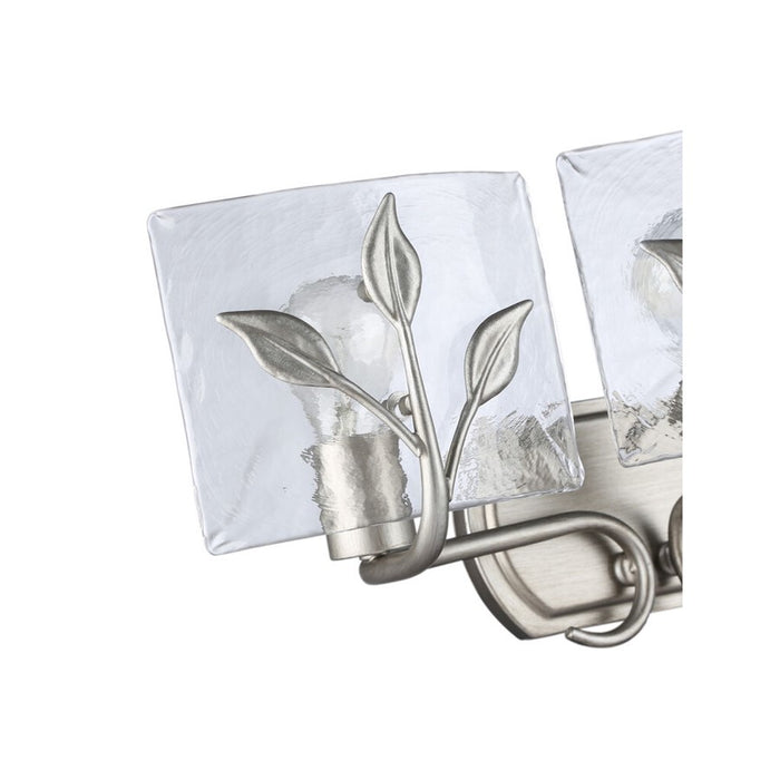 Golden Calla 3-Lt Vanity, Peruvian Silver/Hammered Water Glass