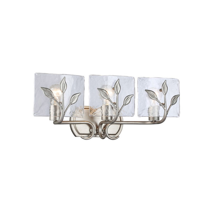 Golden Calla 3-Lt Vanity, Peruvian Silver/Hammered Water Glass