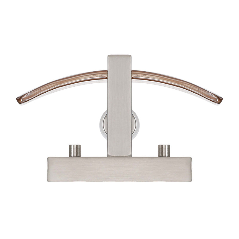 Golden Lighting Aenon 1-Light Wall Sconce | Rustic Pewter and Amber Water Glass | Bathroom & Hallway | 6.88 x 4 x 6.75 in | Model 3164-1W PW-AWG