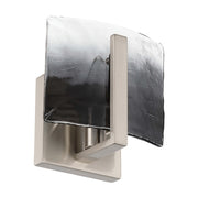 Golden Lighting Aenon 1-Light Wall Sconce | Rustic Pewter and Smoky Water Glass | Hallway & Bathroom Accent Light | Model 3164-1W PW-SWG