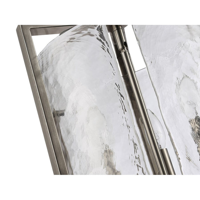 Golden Aenon 3-Light Pendant, Pewter/Hammered Water Glass