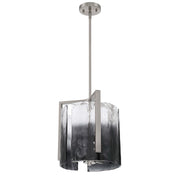 Golden Lighting Aenon 13in 3-Light Pendant | Rustic Pewter and Smoky Water Glass | Kitchen Island & Dining Room | Model 3164-3P PW-SWG