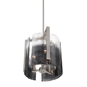 Golden Lighting Aenon 13in 3-Light Pendant | Rustic Pewter and Smoky Water Glass | Kitchen Island & Dining Room | Model 3164-3P PW-SWG