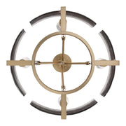 Golden Lighting Aenon 22in 4-Light Semi-Flush Mount | Rustic Brushed Champagne Brass and Smoky Water Glass | Entryway | Model 3164-4SF BCB-SWG