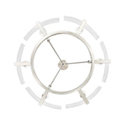 Golden Lighting Aenon 28in 6-Light Chandelier | Rustic Pewter and Clear Hammered Water Glass | Dining Room & Foyer | Model 3164-6 PW-HWG