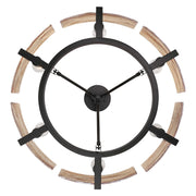 Golden Lighting Aenon 27.75in 6-Light Semi-Flush Mount | Rustic Matte Black and Amber Water Glass | Entryway & Dining Room | Model 3164-6SF BLK-AWG