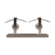 Golden Lighting Aenon 2-Light Vanity Light | Rustic Pewter and Hammered Water Glass | Bathroom Vanity & Powder Room | Model 3164-BA2 PW-HWG