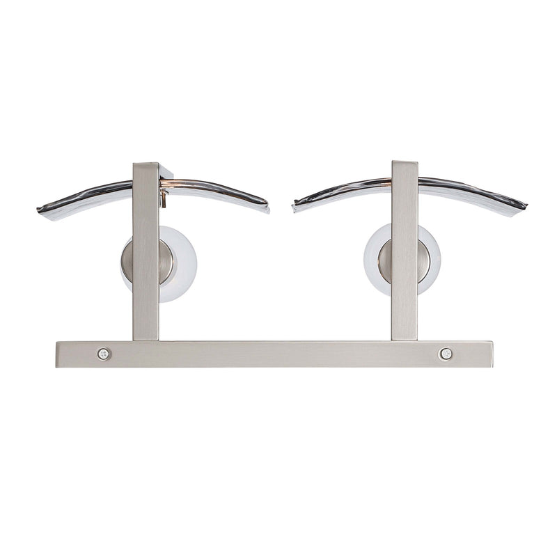 Golden Lighting Aenon 14in 2-Light Vanity Light | Rustic Pewter and Smoky Water Glass | Bathroom Vanity & Powder Room | Model 3164-BA2 PW-SWG