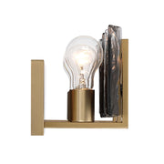 Golden Lighting Aenon 22in 3-Light Vanity Light | Rustic Brushed Champagne Brass and Smoky Water Glass | Bathroom | Model 3164-BA3 BCB-SWG