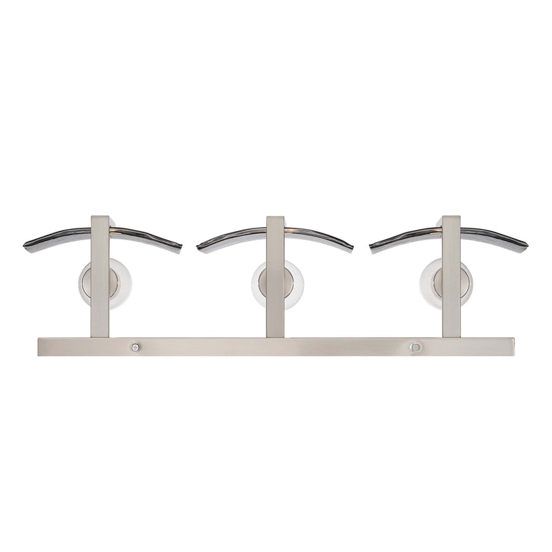 Golden Lighting Aenon 22in 3-Light Vanity Light | Rustic Pewter and Smoky Water Glass | Bathroom Vanity | Model 3164-BA3 PW-SWG
