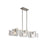 Golden Aenon 3-Light Linear Pendant, Pewter/Hammered Water Glass
