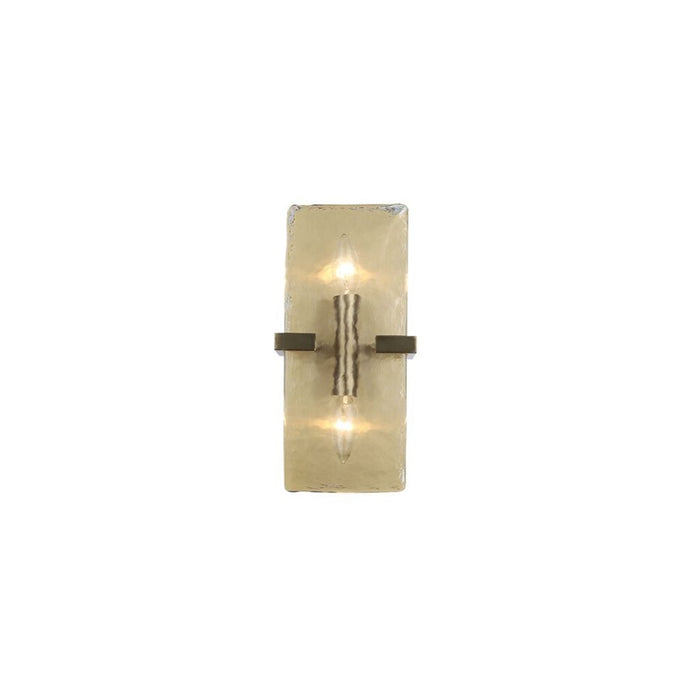 Golden Aenon 2-Lt Wall Sconce, Champagne Bronze/Water Glass - 3164-WSCBCB-HWG