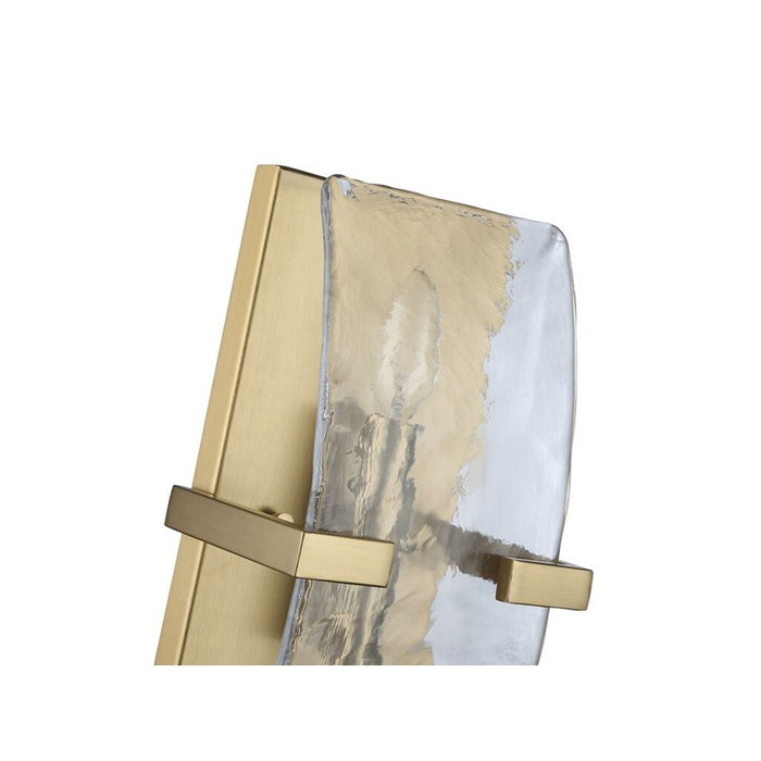 Golden Aenon 2-Lt Wall Sconce, Champagne Bronze/Water Glass