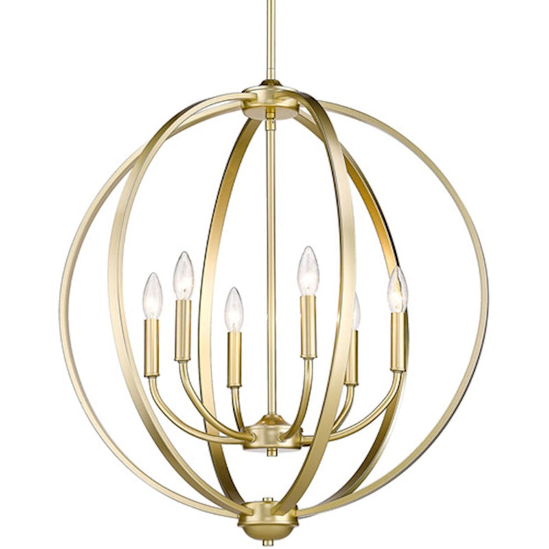 Golden Lighting Colson 6 Light 26" Chandelier