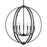 Golden Lighting Colson Blk 9 Light Chandelier, Matte Black