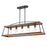 Golden Lighting Teagan 5 Light Linear Pendant, Black