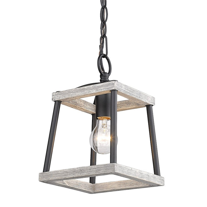 Golden Lighting Teagan 1 Light Mini Pendant, Black