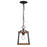 Golden Lighting Teagan 1 Light Mini Pendant, Black