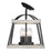Golden Lighting Teagan 3 Light Semi Flush, Black