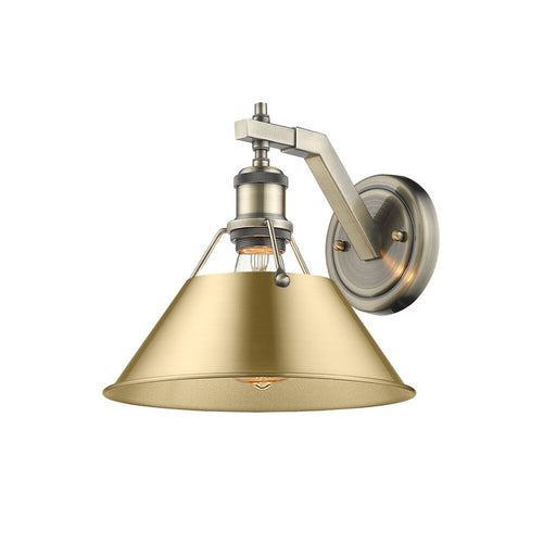 Golden Orwell 1-Light Wall Sconce, Aged Brass/Champagne Bronze - 3306-1WAB-BCB