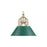 Golden Lighting Orwell 1-Light Wall Sconce, Aged Brass/Pine Green - 3306-1WAB-GN