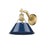 Golden Orwell 1-Light Wall Sconce, Champagne Bronze/Matte Navy - 3306-1WBCB-NVY