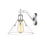 Golden Lighting Orwell 1-Light Wall Sconce, Chrome/Clear Glass