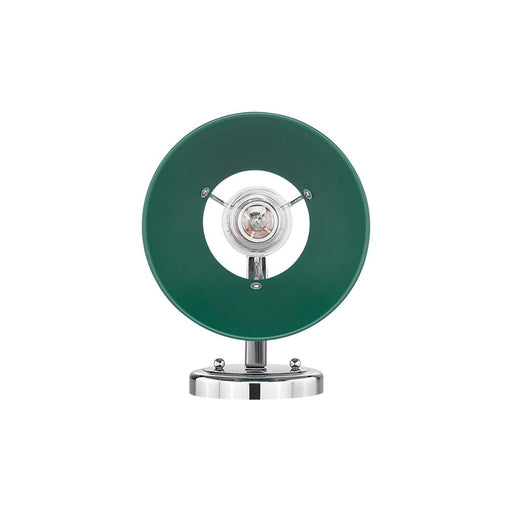 Golden Lighting Orwell 1-Light Wall Sconce, Chrome/Pine Green